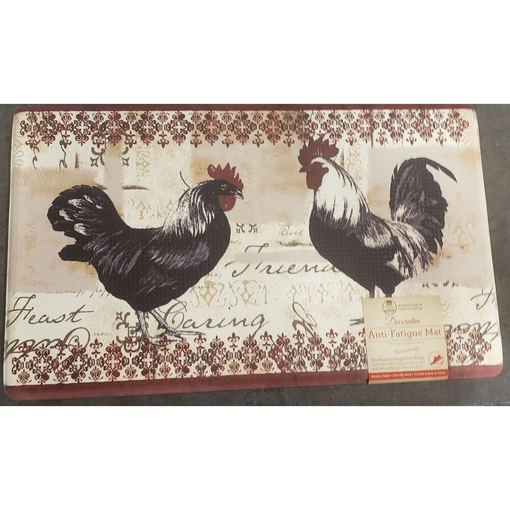 Anti-Fatigue Non Slip Printed PVC Kitchen Floor Mat (18